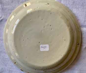 Lot of three 18th century earthenware plates