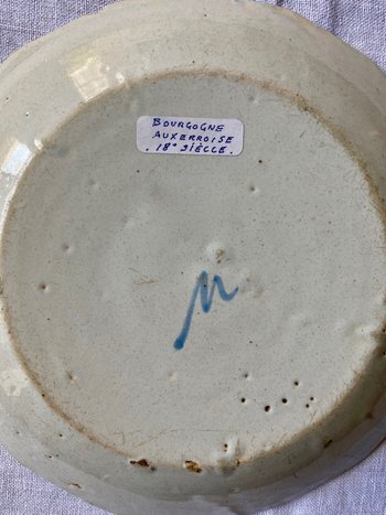 Lot of three 18th century earthenware plates