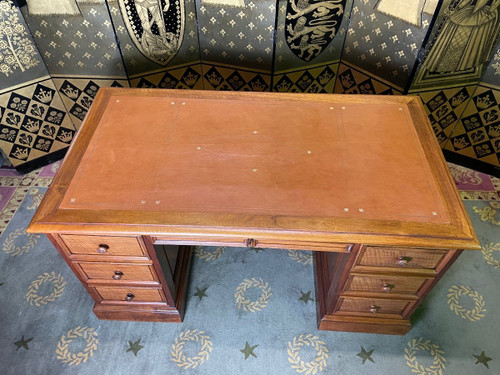 Bureau De Ministre à Caissons En Noyer