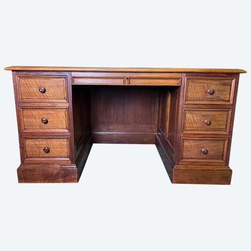 Bureau De Ministre à Caissons En Noyer