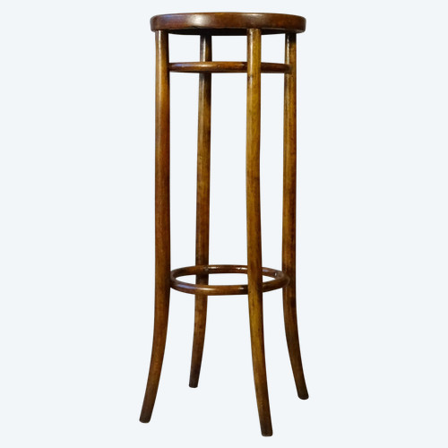 Tabouret/sellette bois courbé style bistrot 1890