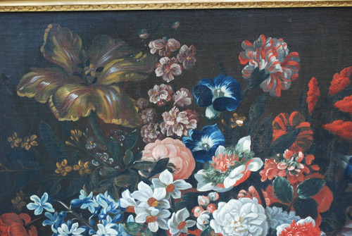 Stillleben mit zwei Blumensträußen, frühes 18. Jahrhundert, Jean Baptiste Dubisson