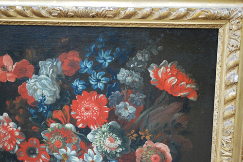 Stillleben mit zwei Blumensträußen, frühes 18. Jahrhundert, Jean Baptiste Dubisson