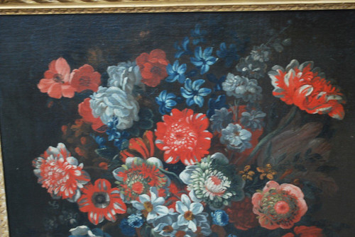 Stillleben mit zwei Blumensträußen, frühes 18. Jahrhundert, Jean Baptiste Dubisson