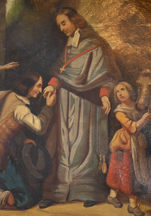 Specchio Trumeau in legno dorato, periodo di restauro - inizio XIX secolo