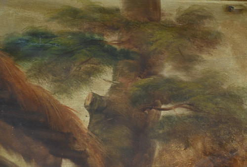 Specchio Trumeau in legno dorato, periodo di restauro - inizio XIX secolo