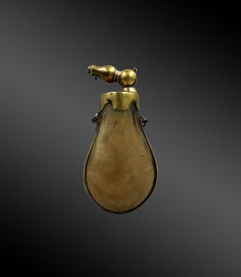 Lot of three POWDER PEARS - European work of the 19th century
