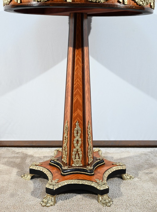 Guéridon en Bois Précieux, style Restauration, époque Napoléon III – Milieu XIXe