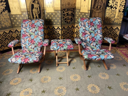 Pair De Fauteuils Style Bateau
