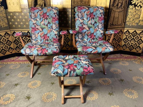 Pair De Fauteuils Style Bateau