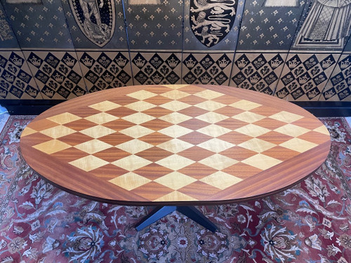 Low Table And Raised Dining Table Central Leg 1970