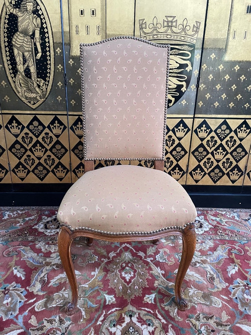 Suite De 6 Chaises Style Louis XV Chêne