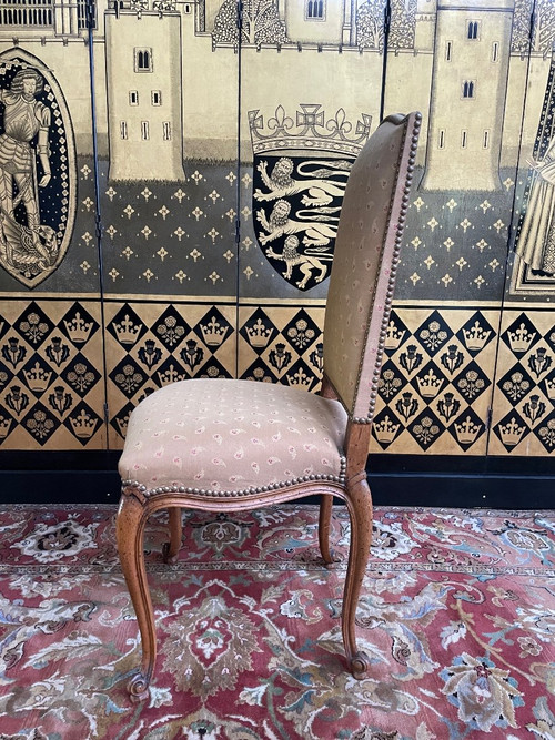 Suite De 6 Chaises Style Louis XV Chêne