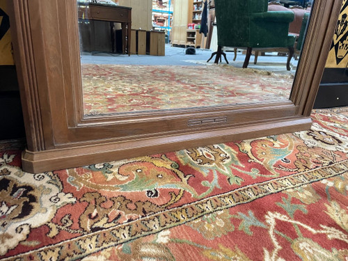 Miroir époque Art Déco En Noyer Sculpté