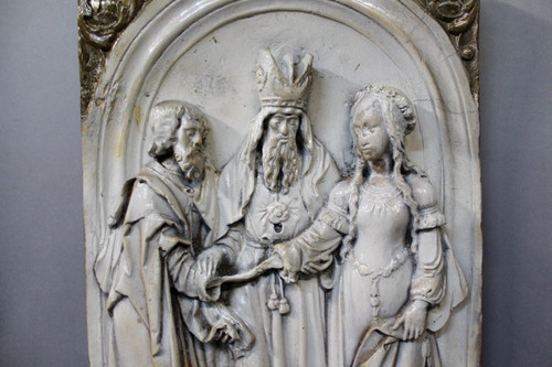 Bas Relief Terracotta Religious Scene