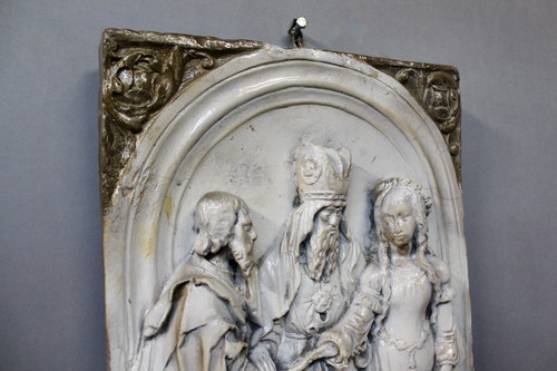 Bas Relief Terracotta Religious Scene