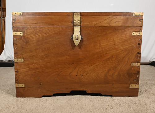 Grande baule da viaggio in teak - Fine XIX secolo