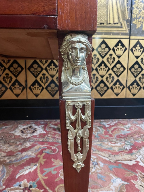 Scrivania piatta in stile impero