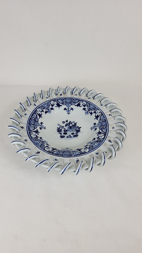 Malicorne earthenware bowl - signed Emile Tessier (1887-1971)
