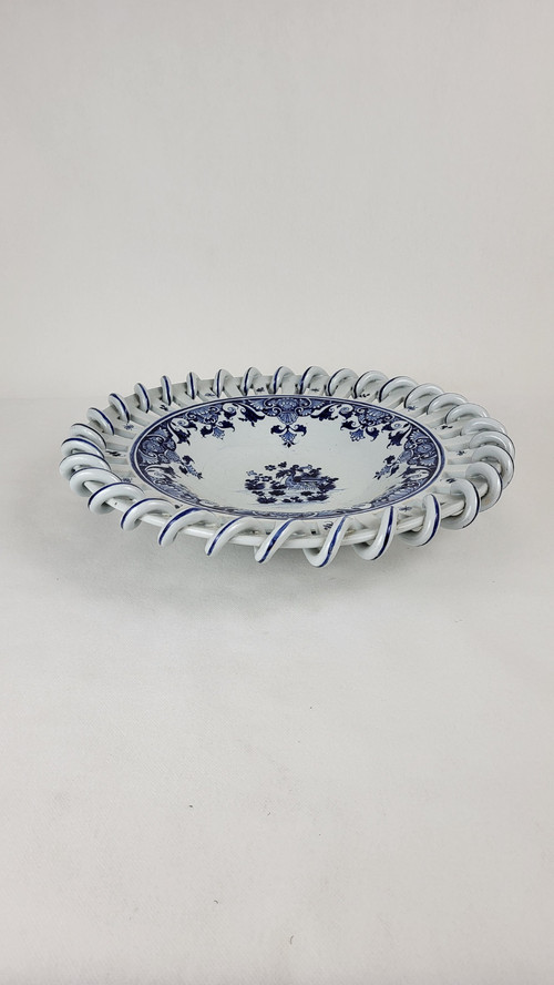 Malicorne earthenware bowl - signed Emile Tessier (1887-1971)