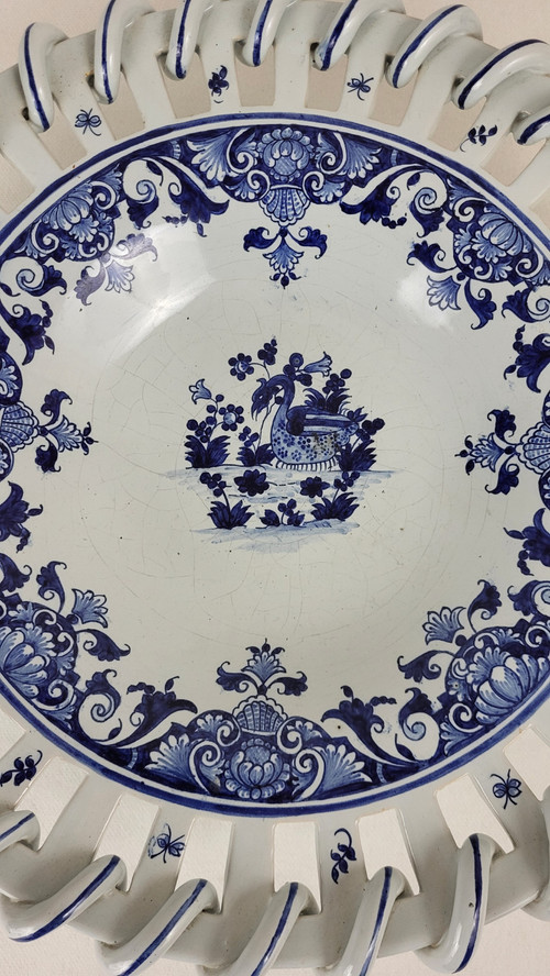 Malicorne earthenware bowl - signed Emile Tessier (1887-1971)