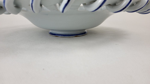 Malicorne earthenware bowl - signed Emile Tessier (1887-1971)