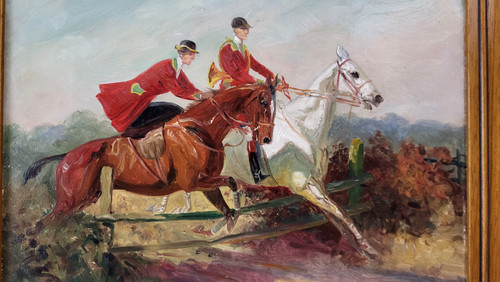 Eugene Pechaubes (1890-1967) - Balzo oltre la recinzione