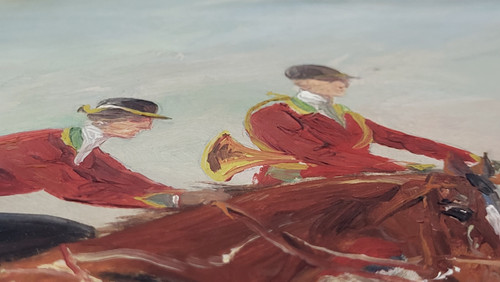 Eugene Pechaubes (1890-1967) - Balzo oltre la recinzione