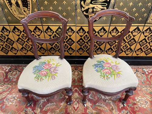 Pair Of Napoleon III Chairs