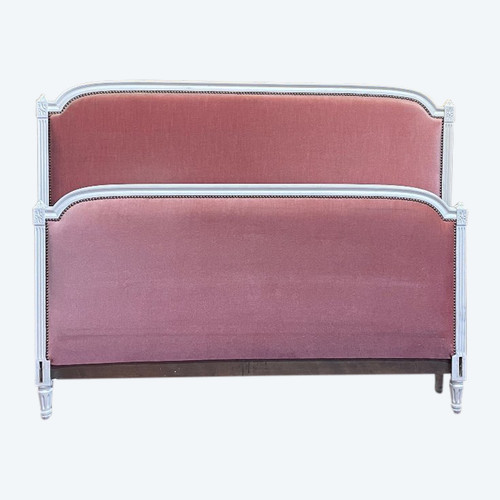 Letto Luigi XVI in velluto rosa