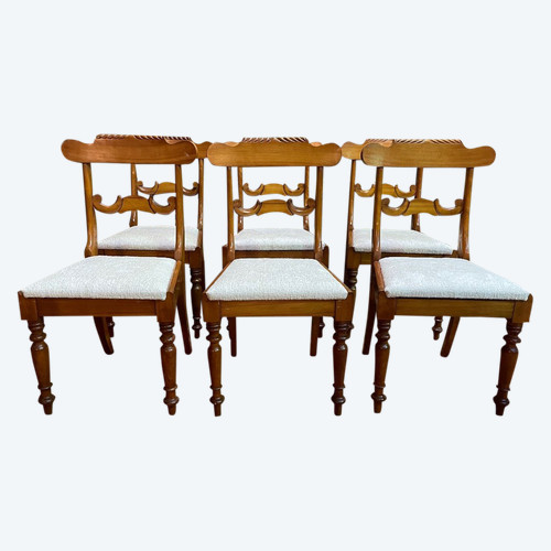 Suite Of 6 Restored English Chairs