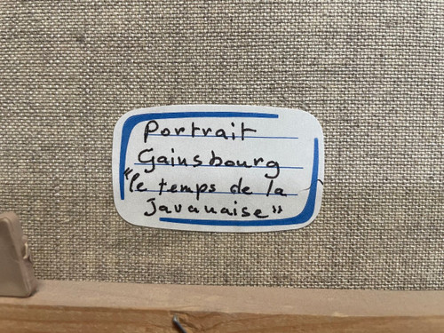 Portrait à L’huile De Serge Gainsbourg « r.desmont »