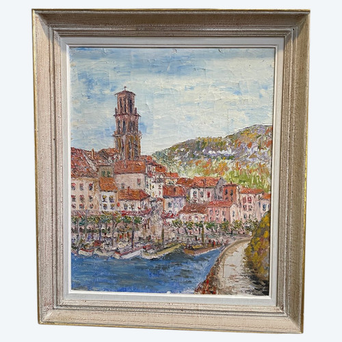 Huile Sur Toile de Port