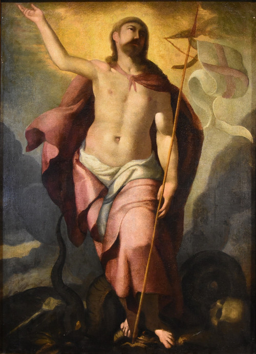 Die Auferstehung Christi, Follower von Tiziano Vecellio (Pieve di Cadore 1490 - Venedig 1576)