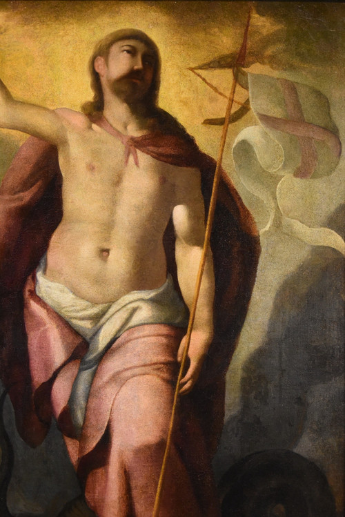 Die Auferstehung Christi, Follower von Tiziano Vecellio (Pieve di Cadore 1490 - Venedig 1576)