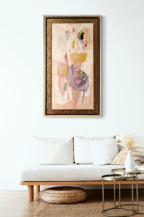 Large Abstract Impressionism painting on board No nightshade by Pierre Vlerick