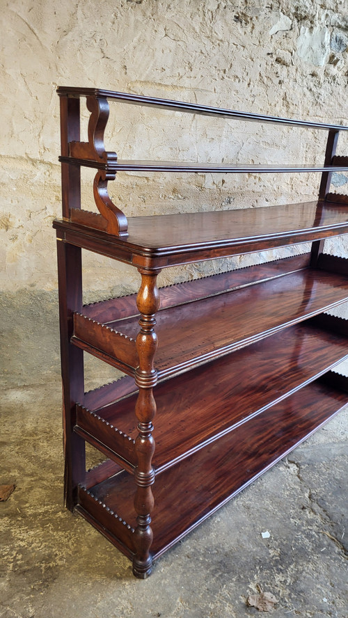 Etagère d'applique en acajou - XIXème