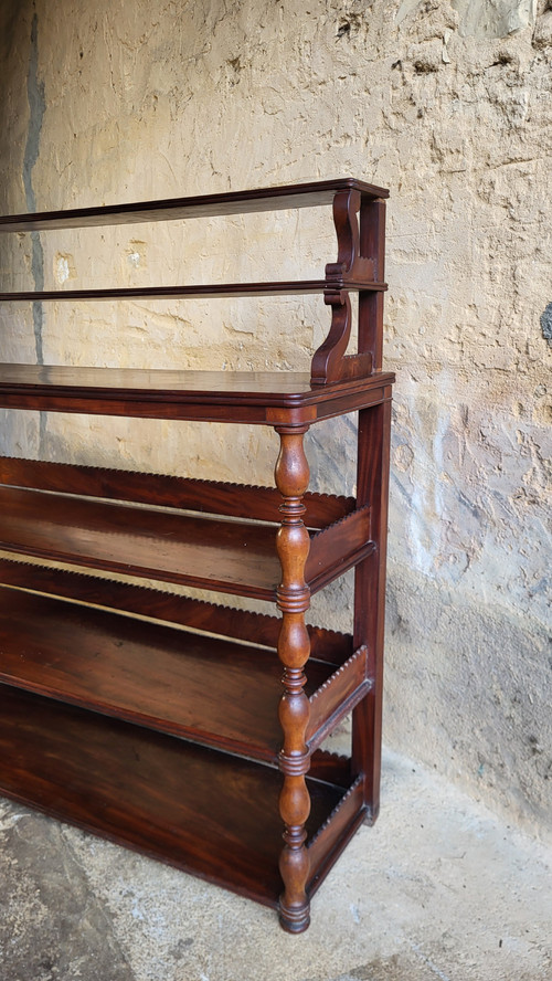 Etagère d'applique en acajou - XIXème