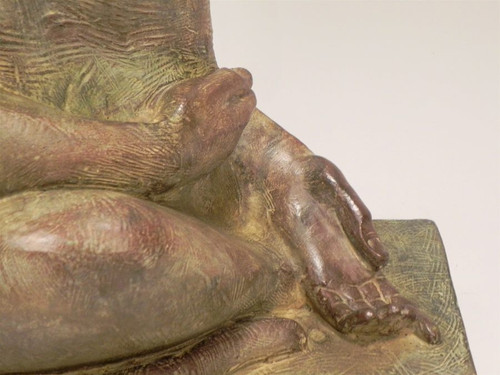 Akop GURDJAN (dopo)(1881-1948)Babbuino seduto in bronzo