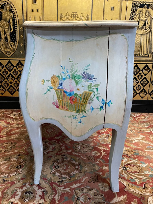 Commode Peinte De Style Louis XV