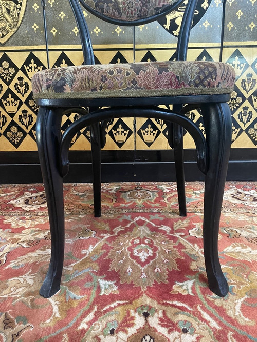 Suite De 6 Chaises Bistrot Noires Kohn