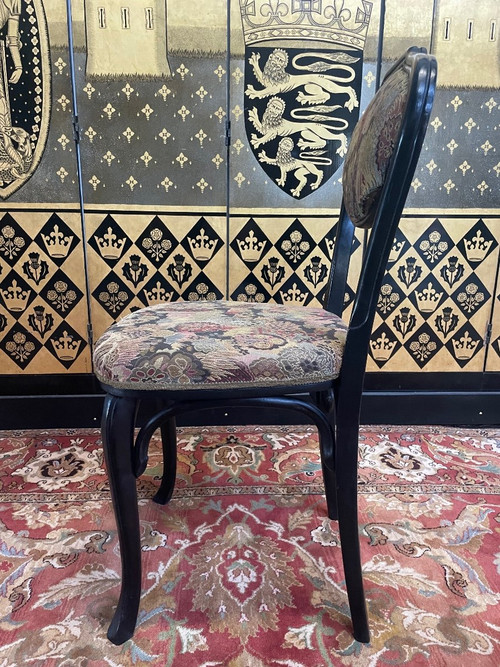 Suite De 6 Chaises Bistrot Noires Kohn