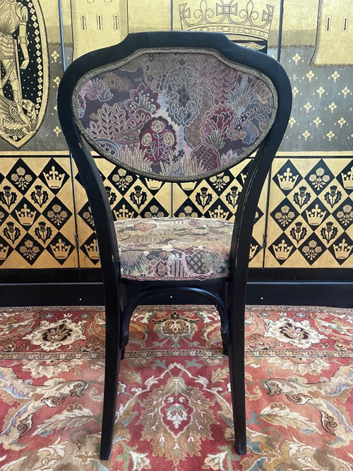 Suite De 6 Chaises Bistrot Noires Kohn