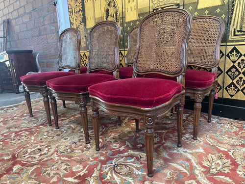 Suite Of 6 Louis XVI Style Cane Chairs