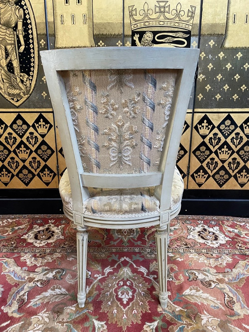 Suite De 6 Chaises De Style Louis XVI
