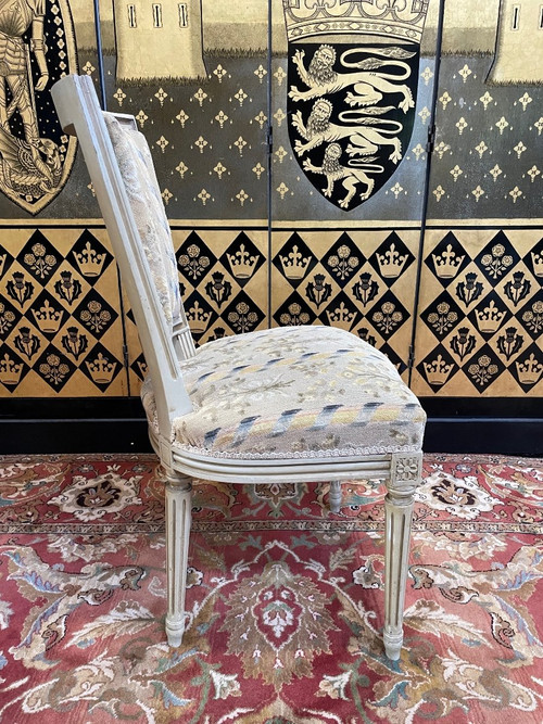 Suite De 6 Chaises De Style Louis XVI