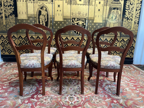 Suite Of 6 Louis Philippe Mahogany Chairs