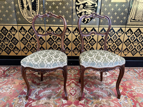 Armchair - Louis XV Style Bergère And Pair Of Chairs