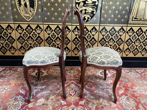 Armchair - Louis XV Style Bergère And Pair Of Chairs