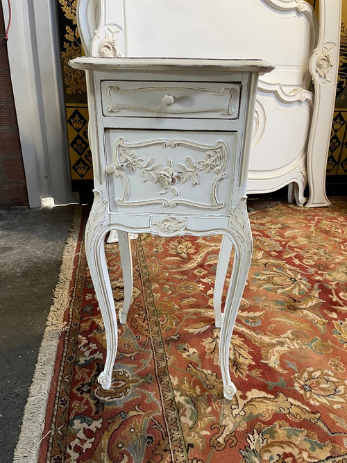 Schlafzimmer Louis XV - Bett - Schrank Und Konsole